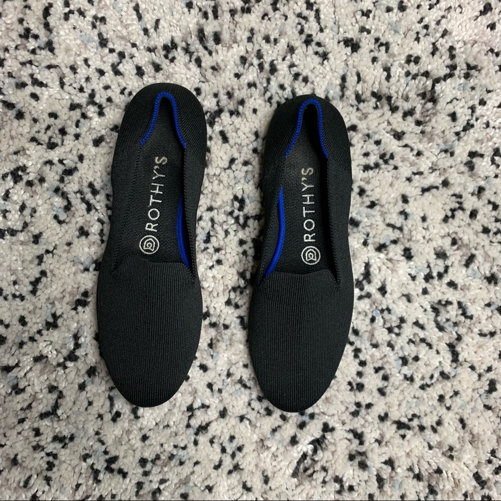 Rothy's Black Slip On Flats 7.5 - Picture 4 of 9